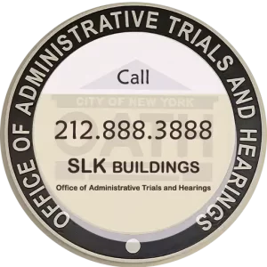Call SLK Buildings for Office of Administrative Trials and Hearings (OATH) violations