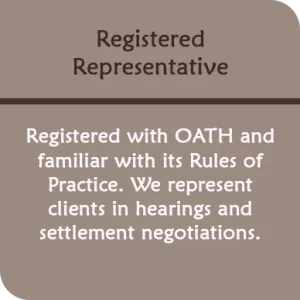Registered OATH Representative for NYC Hearings