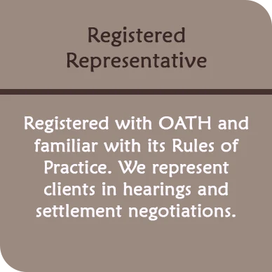 Registered OATH Representative for NYC Hearings